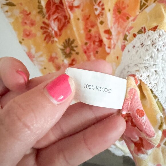 Poupette St. Barth Camila Floral Mini Dress S - Picture 6 of 7